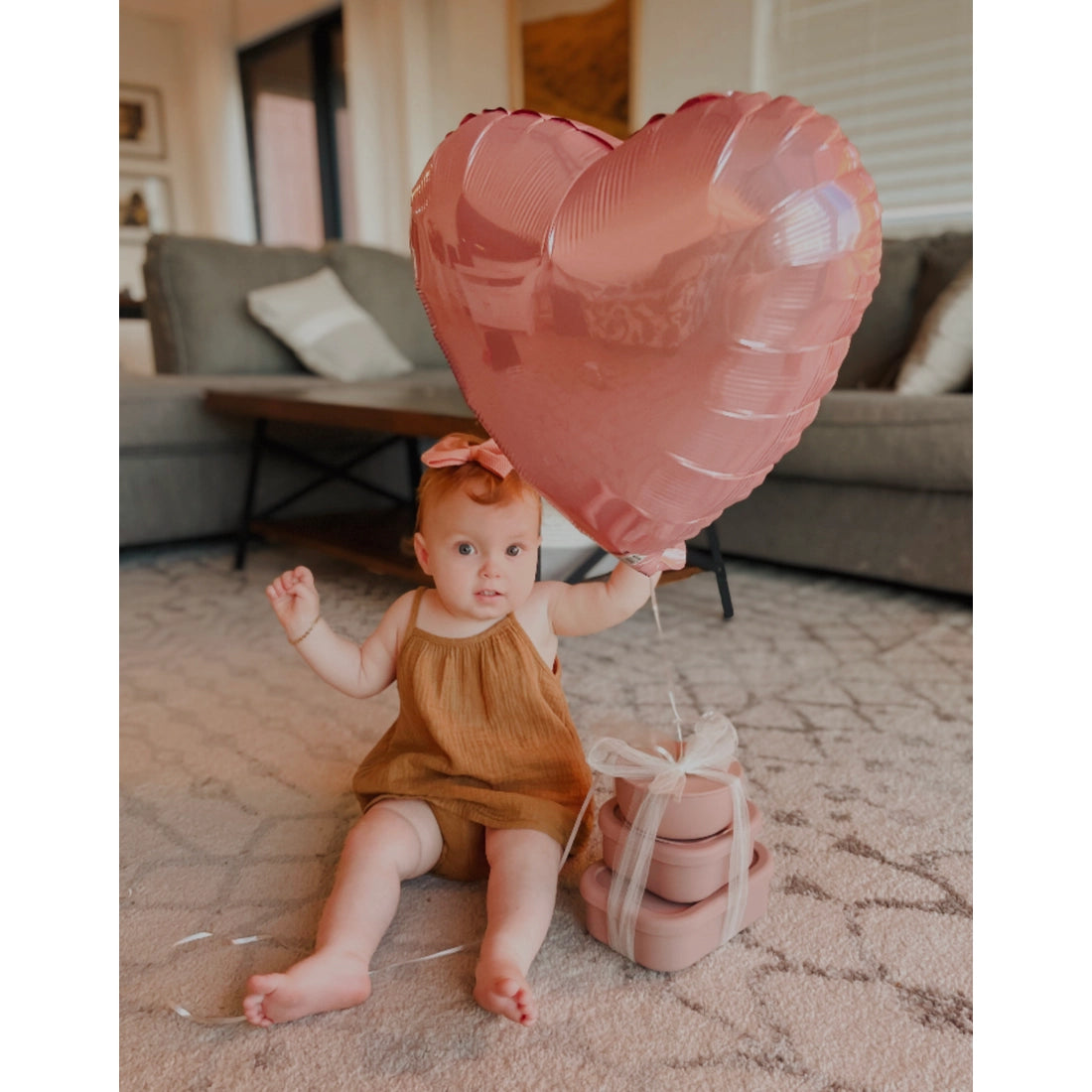 Silicone Mini Bento Box -Rosewood