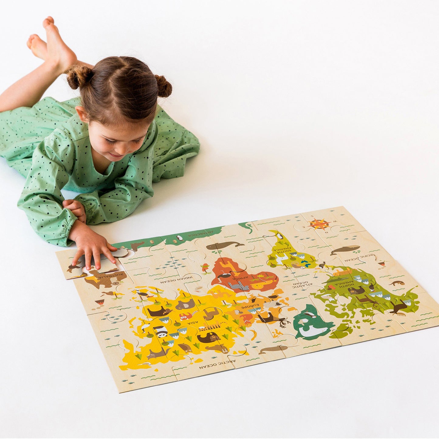 Our World Floor Puzzle Map