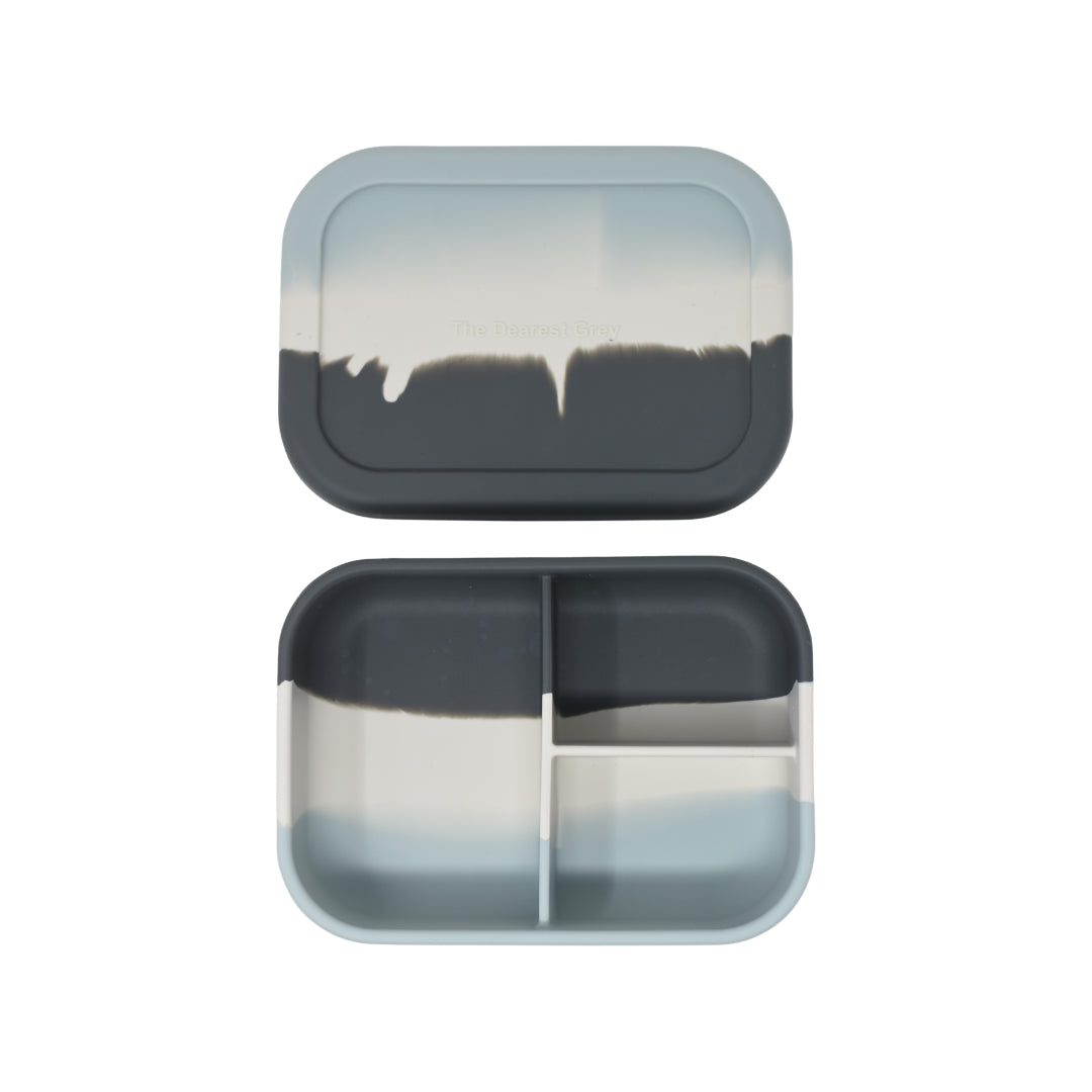 Silicone Bento Box -Blue Tie Die