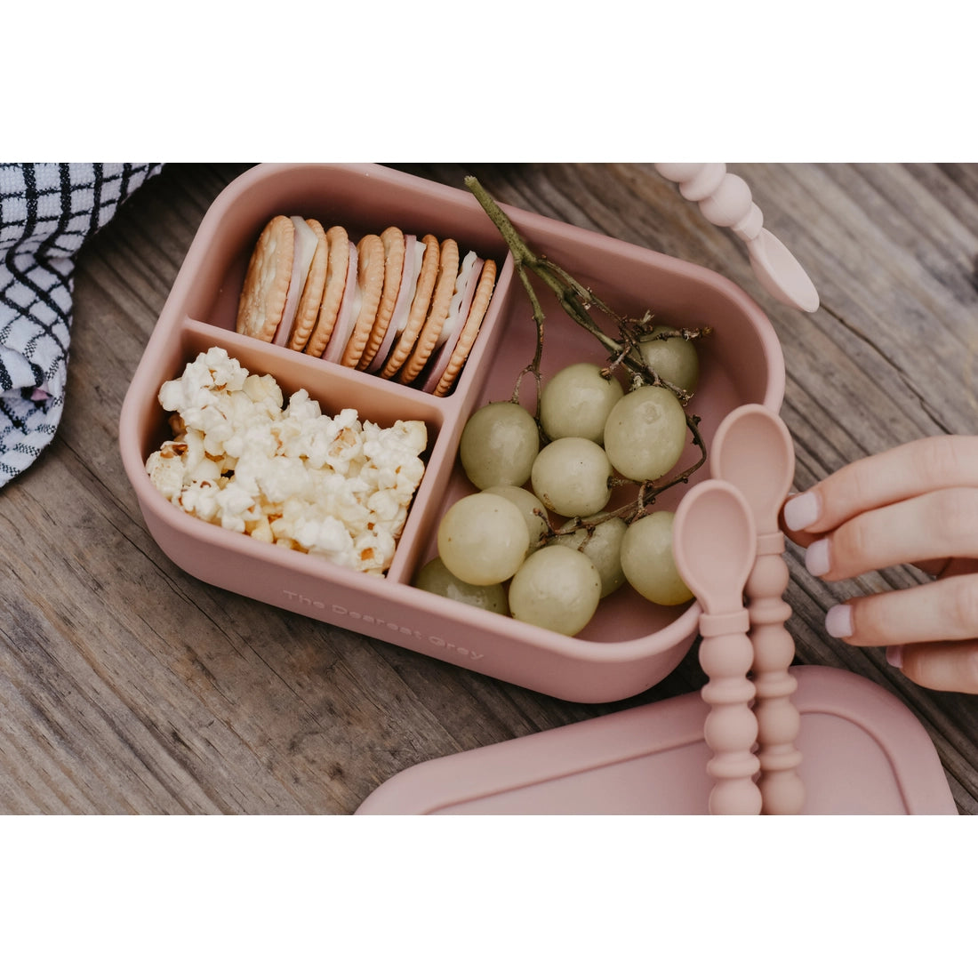 Silicone Bento Box -Rosewood