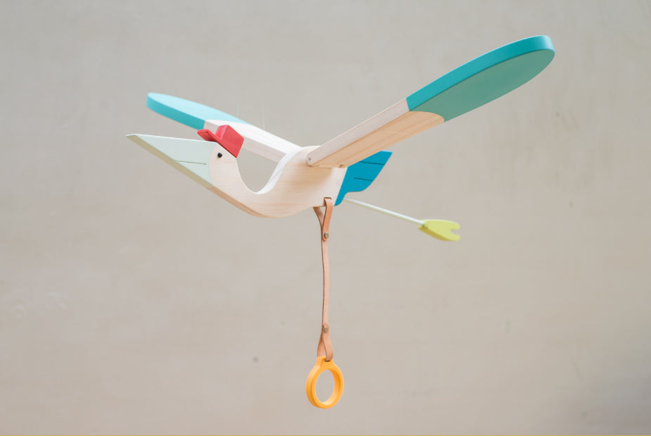 Baby Bird Wooden Mobile (For Pre-order)