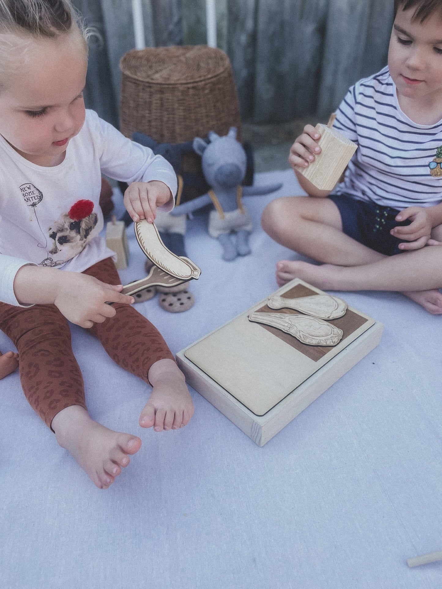 Wooden Barbecue Set