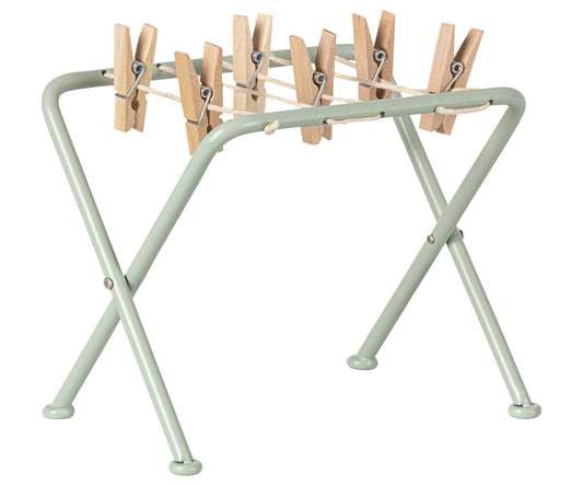 Maileg Miniature Drying Rack With Pegs