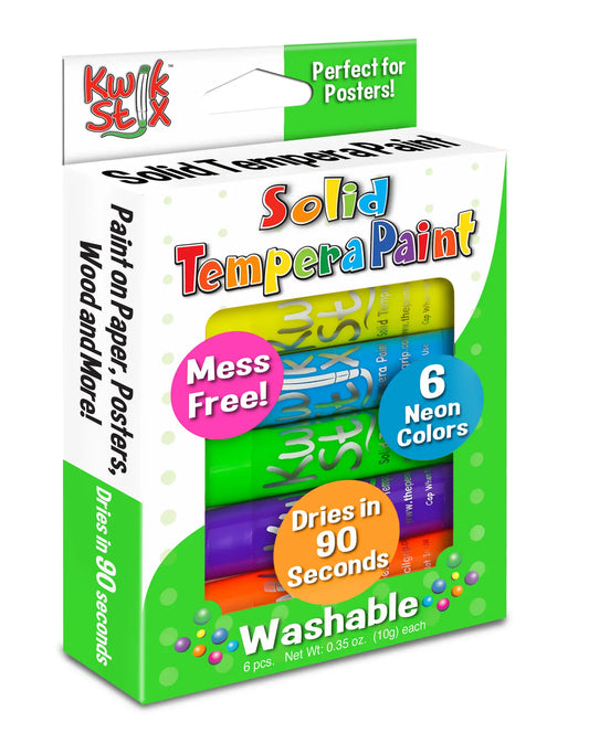 KwikStix Tempera Paint- Neon (6 Piece Set)