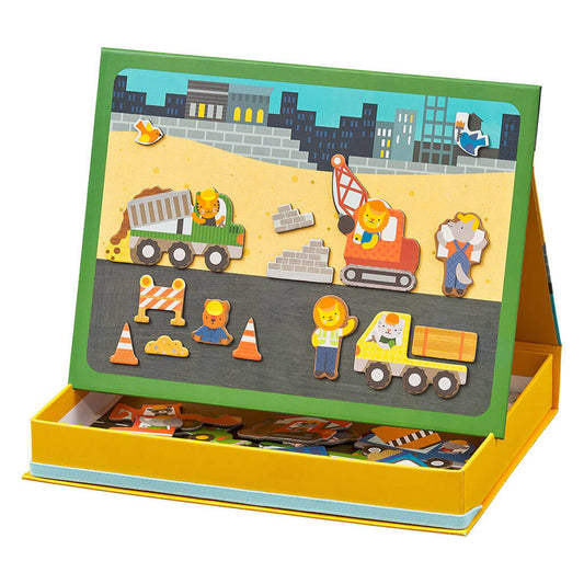Magnetic Play Scene: Construction Site