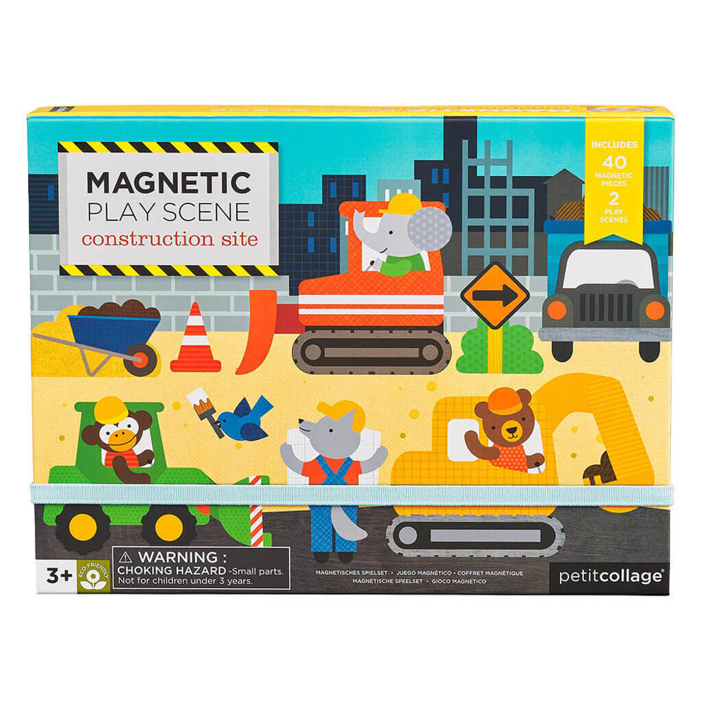 Magnetic Play Scene: Construction Site