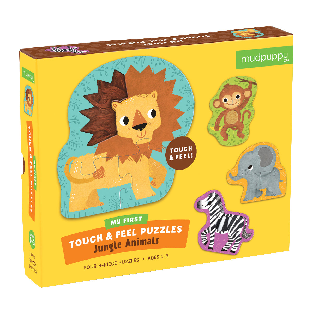 Jungle Animals My First Touch & Feel Puzzles