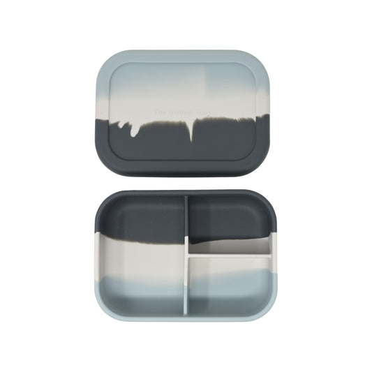 Silicone Bento Box -Blue Tie Die