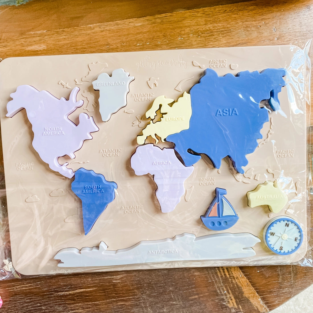 World Map Silicone Puzzle