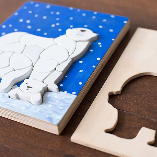 Polar Bear Wooden Puzzle