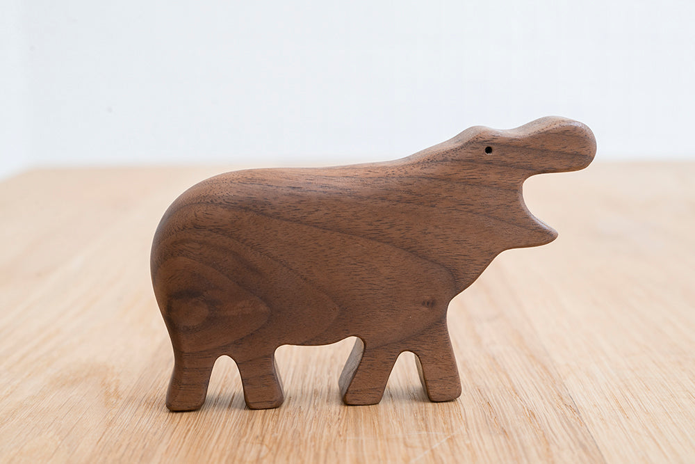 Wooden Hippo Rattle