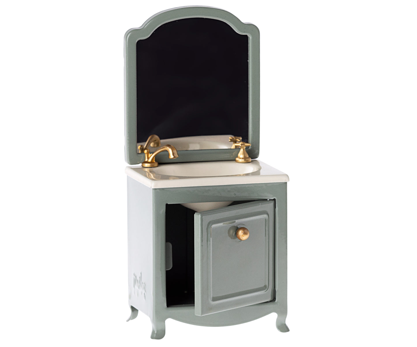 FW22 Sink dresser w. mirror, Mouse – Dark mint