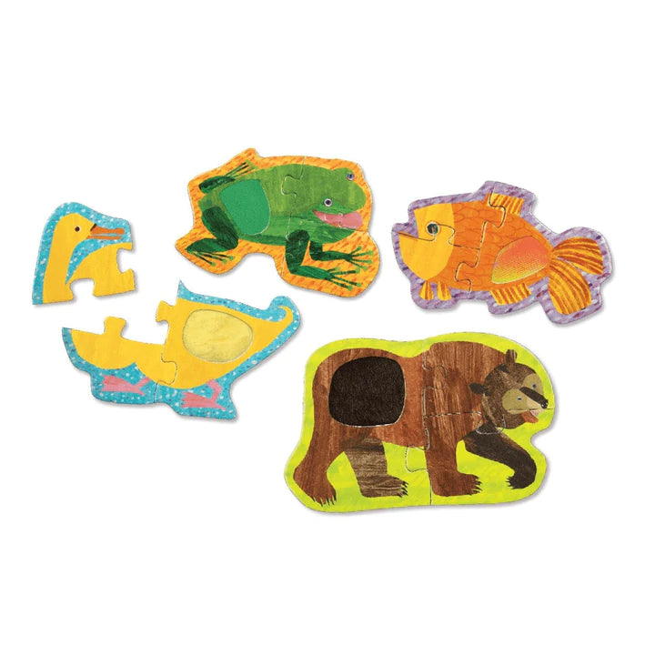 The World Of Eric Carle Brown Bear Touch & Feel Puzzle